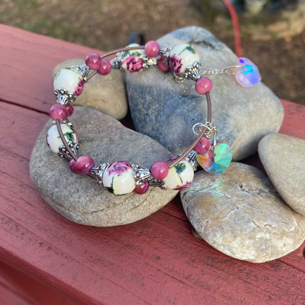 Heart Of A Rose Bangle